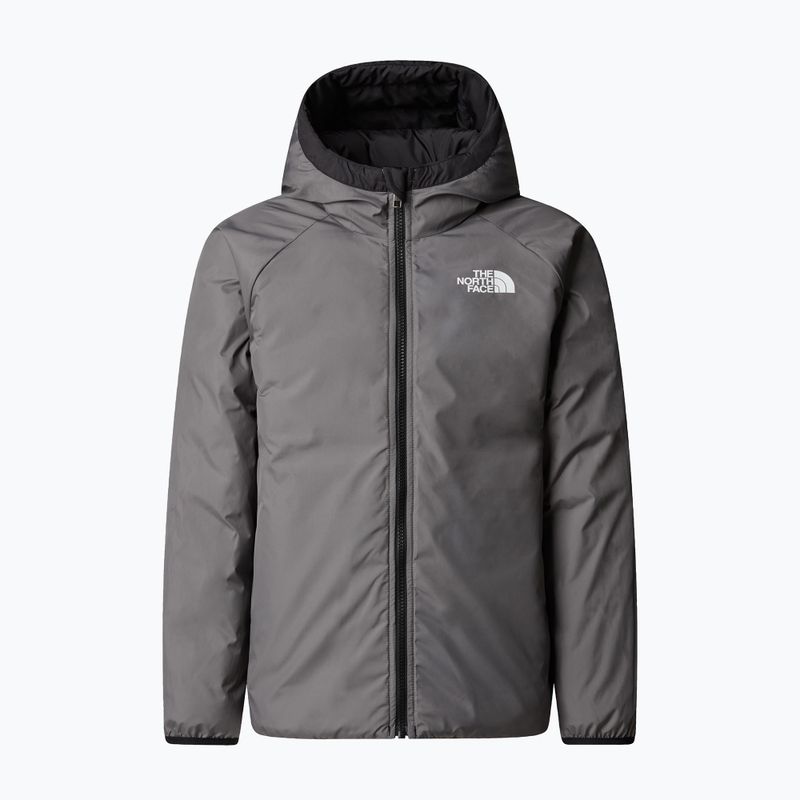 Geacă cu puf pentru copii The North Face Reversible Perrito Hooded black/smoked pearl 8