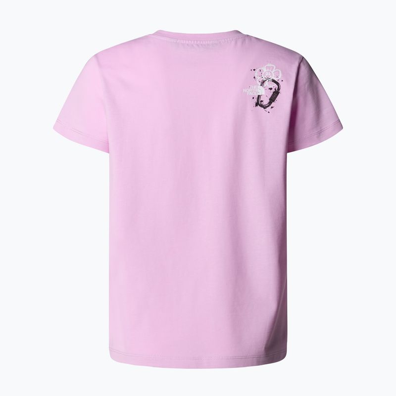 Tricou pentru copii The North Face Graphic Relaxed Tee cyber pink 2