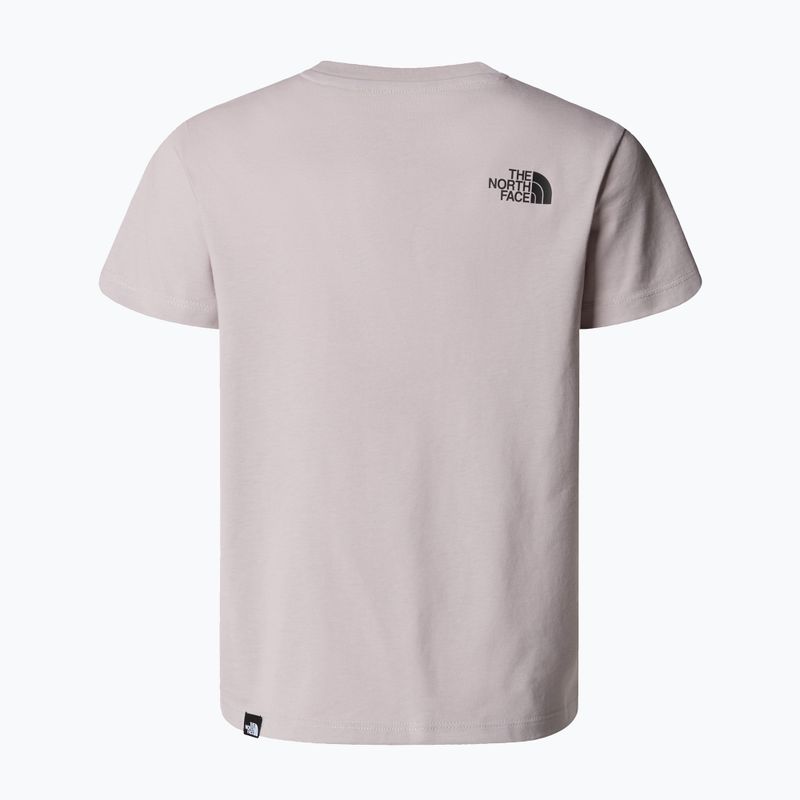 Tricou pentru copii The North Face Teen Simple Dome Tee moonstone grey 2