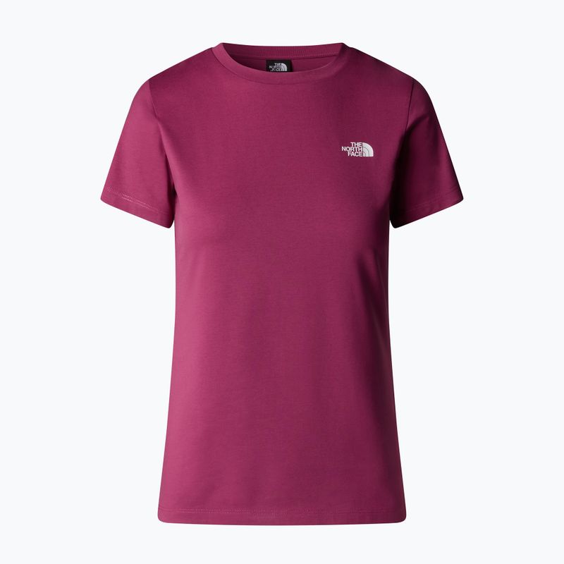 Tricou pentru femei The North Face Simple Dome Slim Tee cyber berry 4