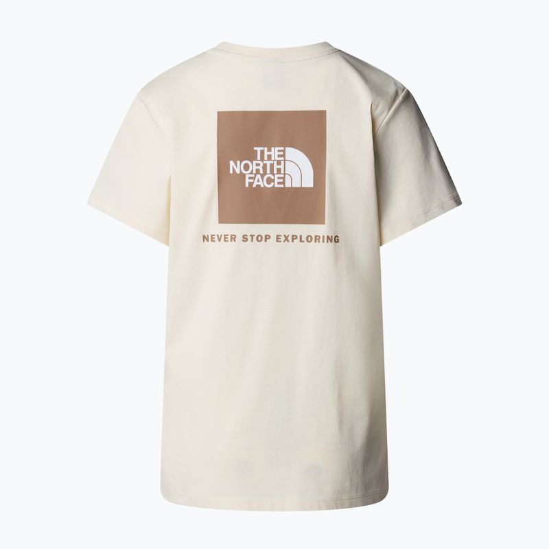 Tricou pentru femei  The North Face Box Nse Relaxed Tee white dune/latt 5