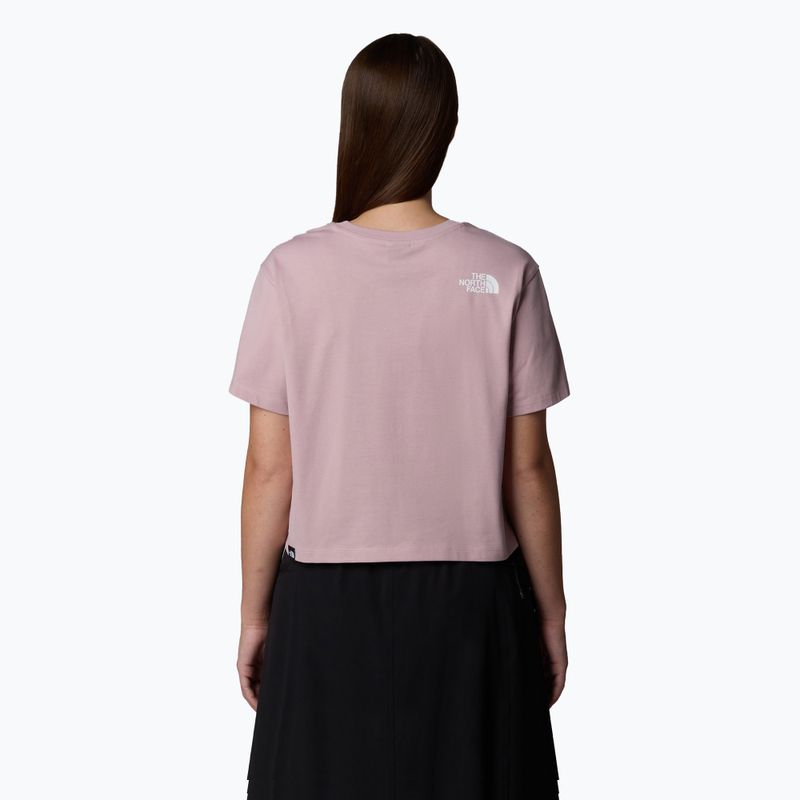 Tricou pentru femei The North Face Simple Dome Cropped Slim Tee metal pink 3