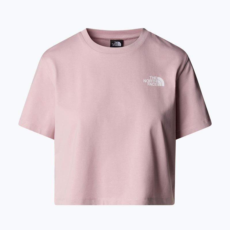 Tricou pentru femei The North Face Simple Dome Cropped Slim Tee metal pink 4