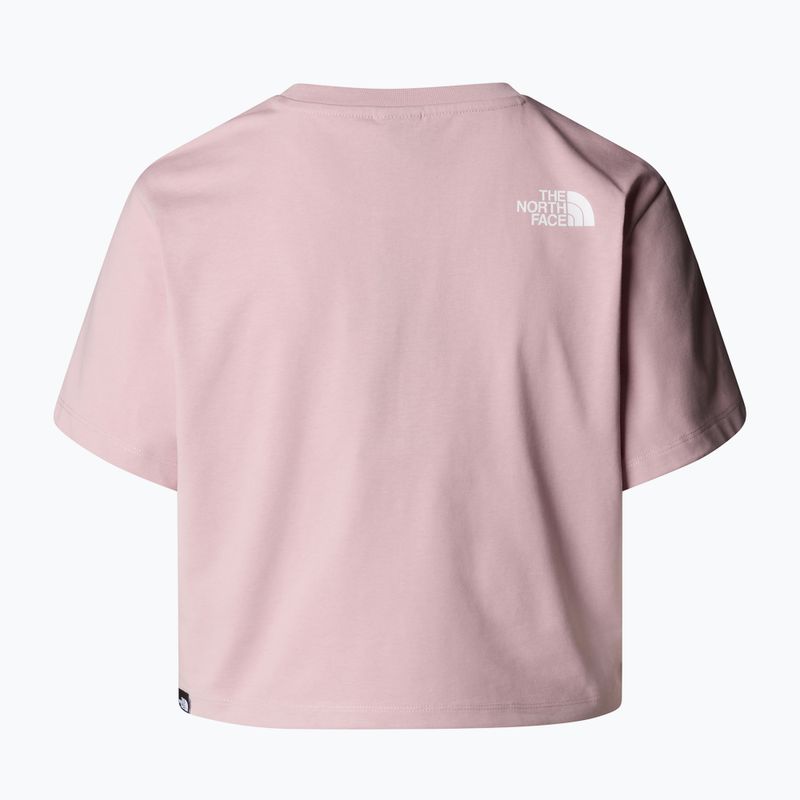 Tricou pentru femei The North Face Simple Dome Cropped Slim Tee metal pink 5