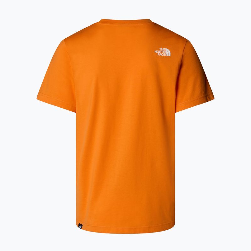 Tricou pentru bărbați The North Face Easy digital orange/tnf white 2