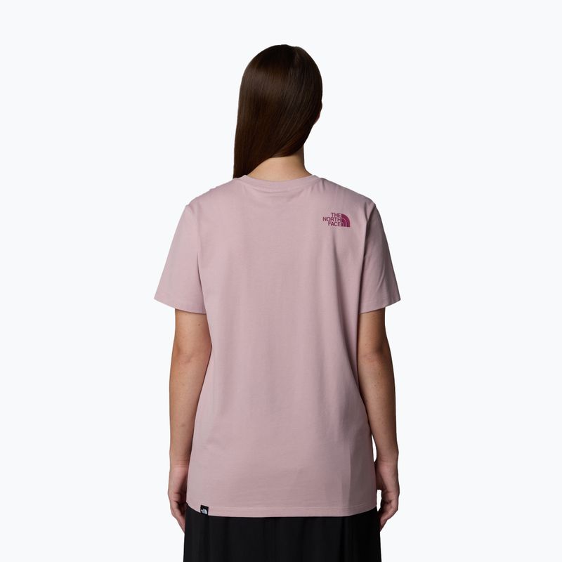 Tricou pentru femei The North Face Relaxed Easy Tee metal pink/cyber berry 3