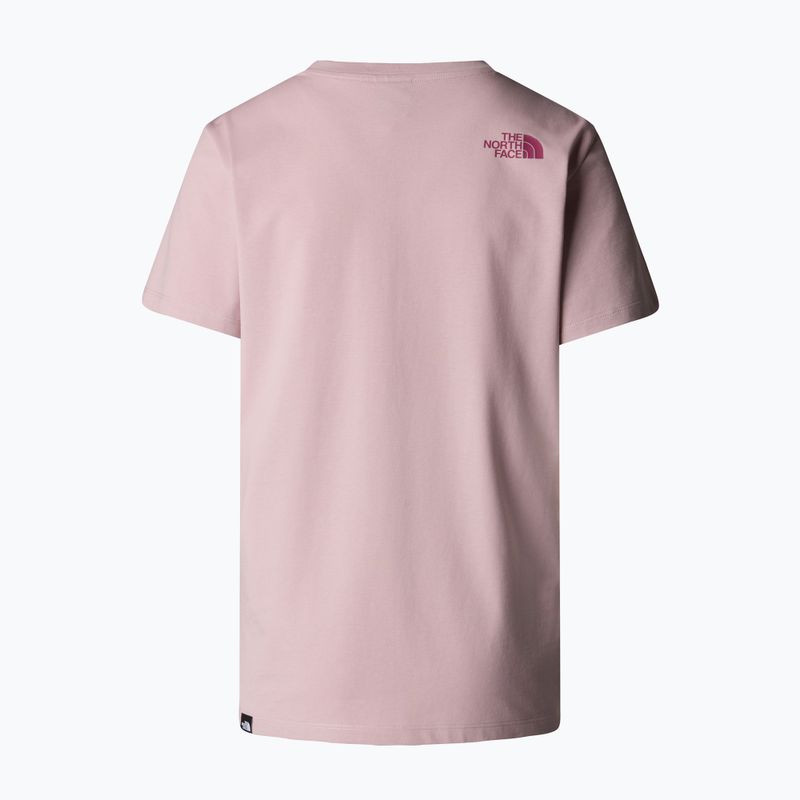 Tricou pentru femei The North Face Relaxed Easy Tee metal pink/cyber berry 5