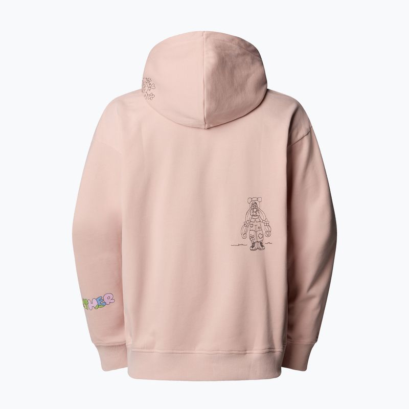 Hanorac The North Face Mountain Cleanup Over Hoodie pink moss 5