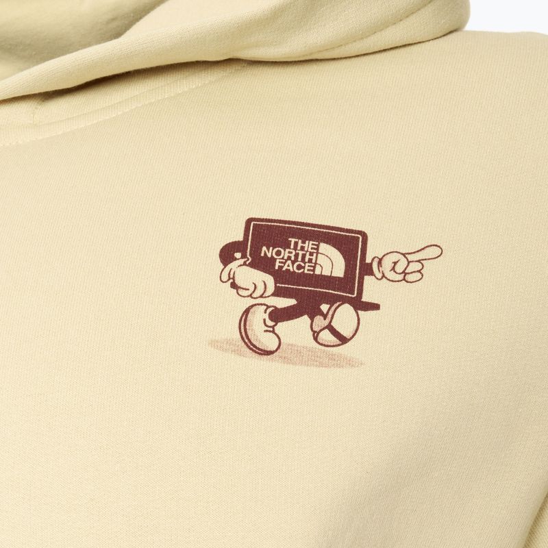 Bluză The North Face Cartoon Logo Relaxed Hoodie gravel 3