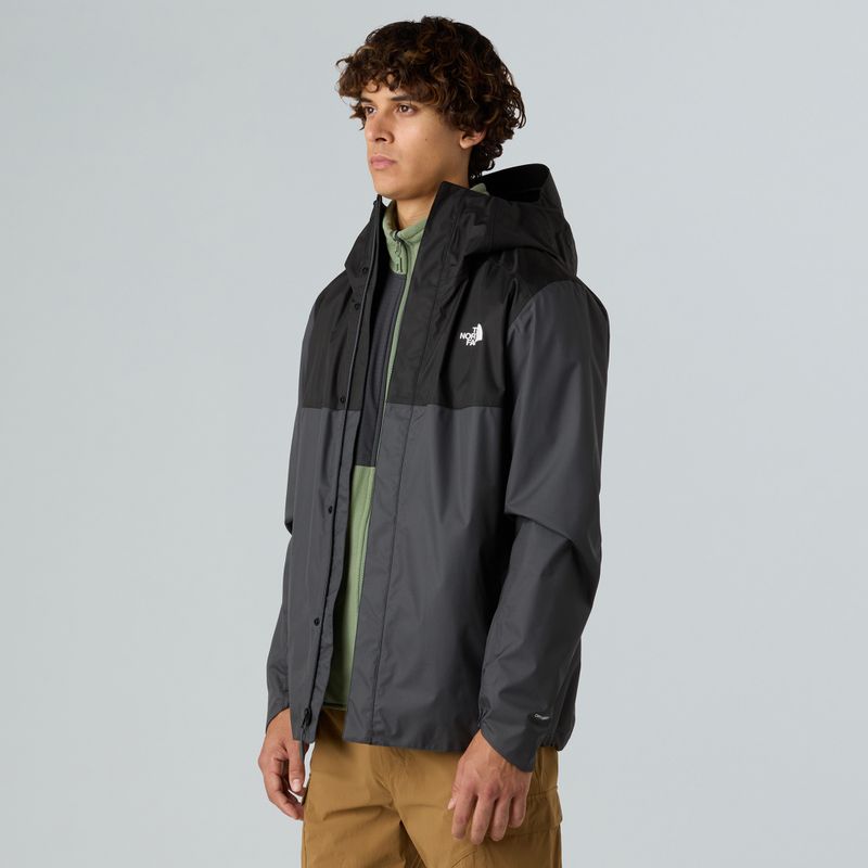 Geacă de ploaie pentru bărbați The North Face Quest Zip-In asphalt grey/black 3