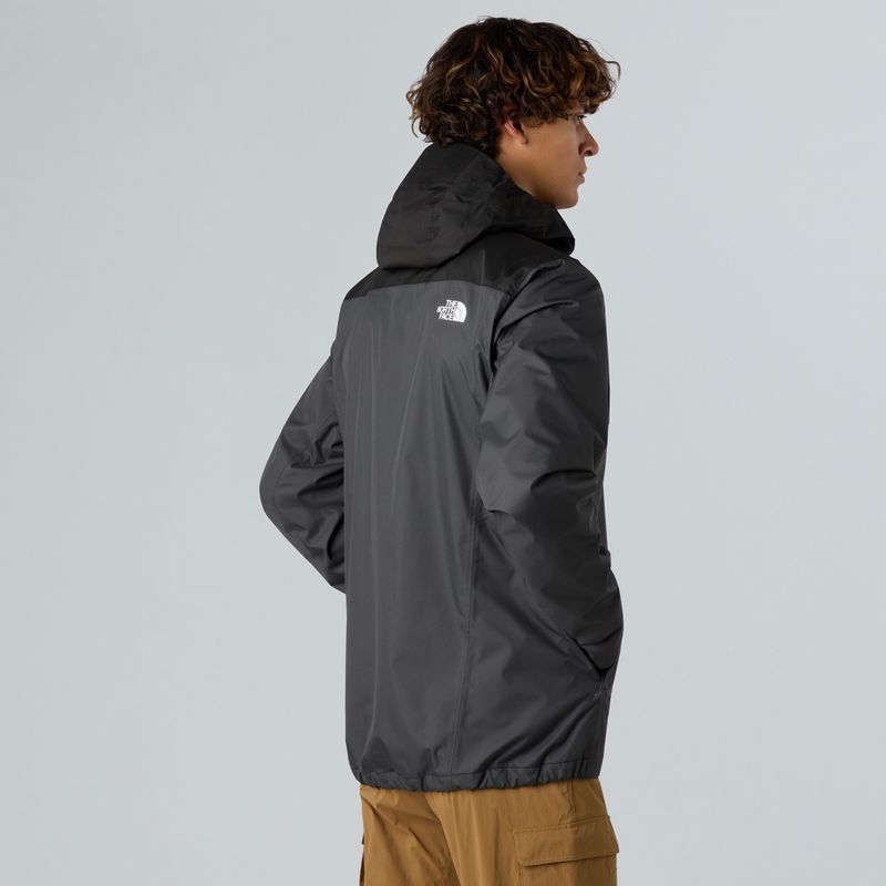 Geacă de ploaie pentru bărbați The North Face Quest Zip-In asphalt grey/black 4