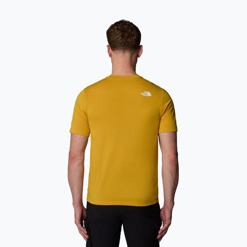 Tricou pentru bărbați The North Face Mountain Foundation Coordinates Tee turmeric 3