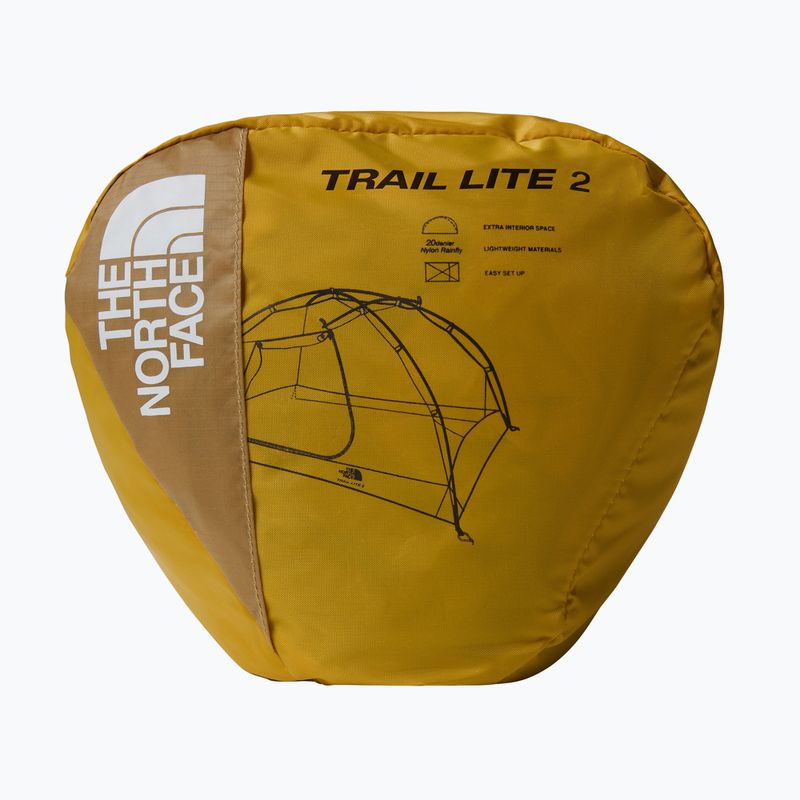 Cort de trekking pentru 2-persoane The North Face Trail Lite 2 khaki stone/ arrowwood yellow 14