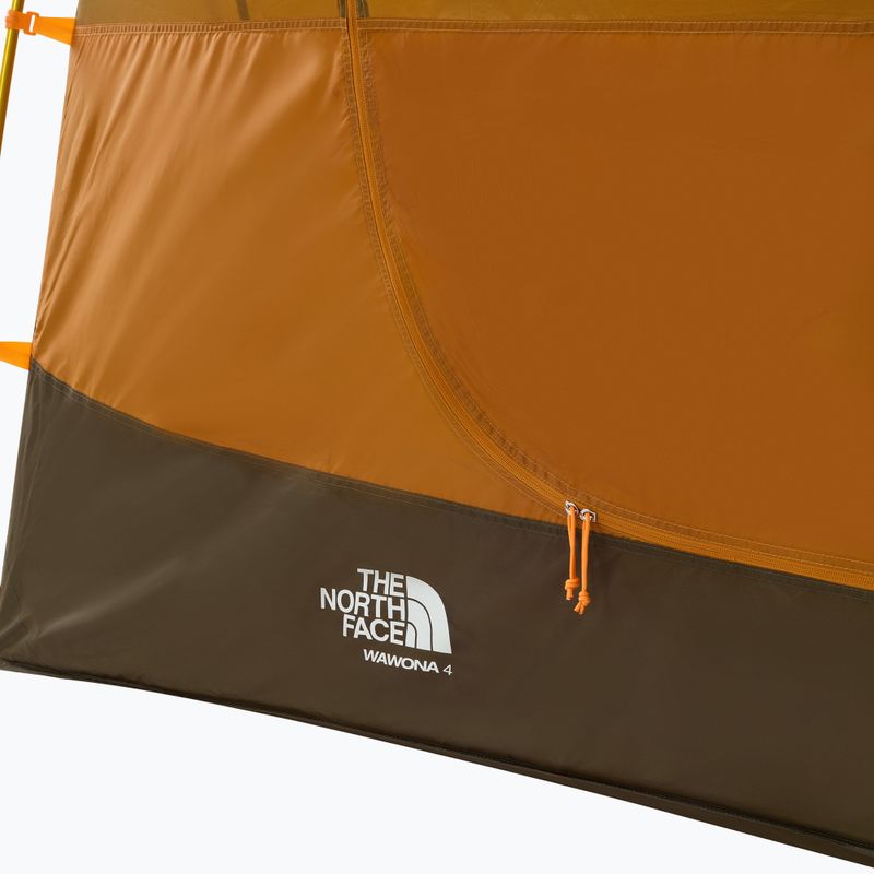 Cort de camping pentru 4-persoane The North Face Wawona 4P light exuberance orange/ timber tan/ new taupe green 8
