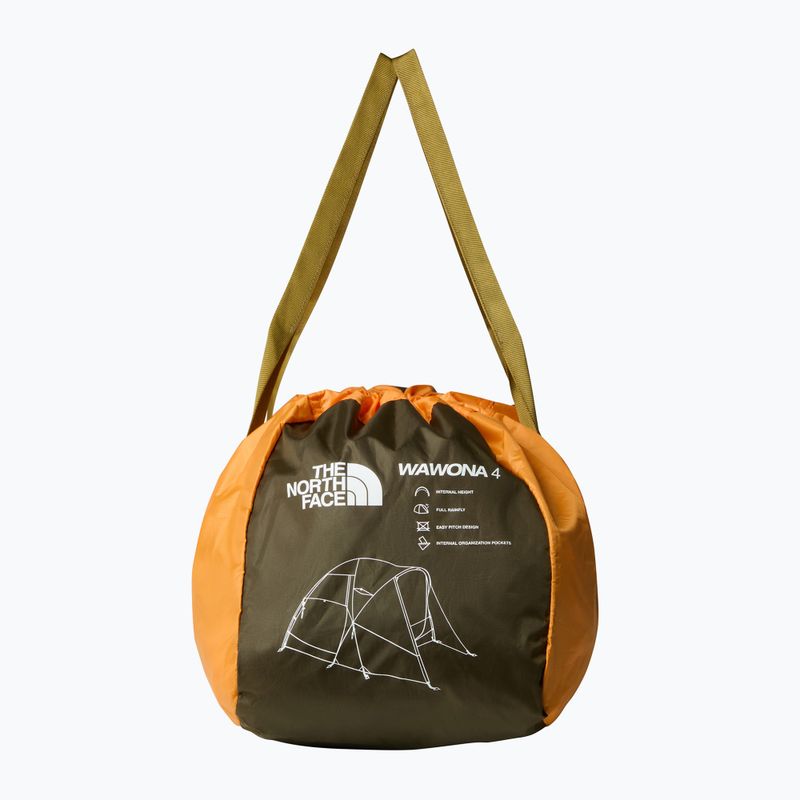 Cort de camping pentru 4-persoane The North Face Wawona 4P light exuberance orange/ timber tan/ new taupe green 13