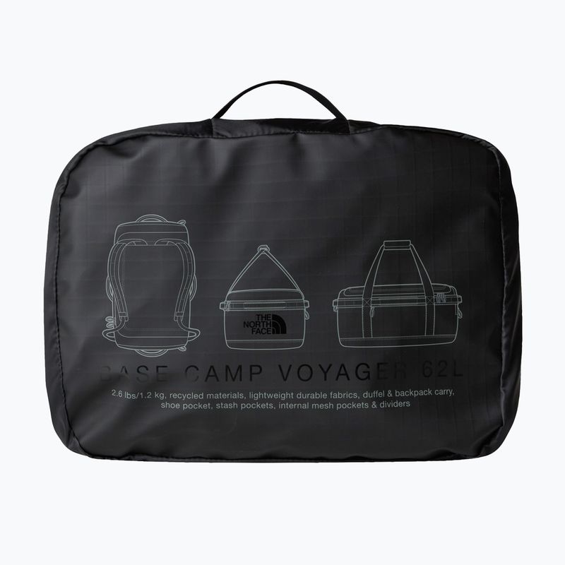 Geantă de călătorie The North Face Base Camp Voyager Duffel 62 l tnf black/asphalt grey 4