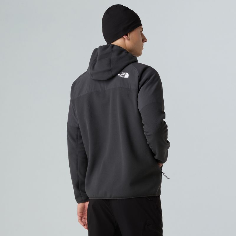 Bluză pentru bărbați The North Face Glacier Heavyweight Full Zip HD asphalt grey/black 3