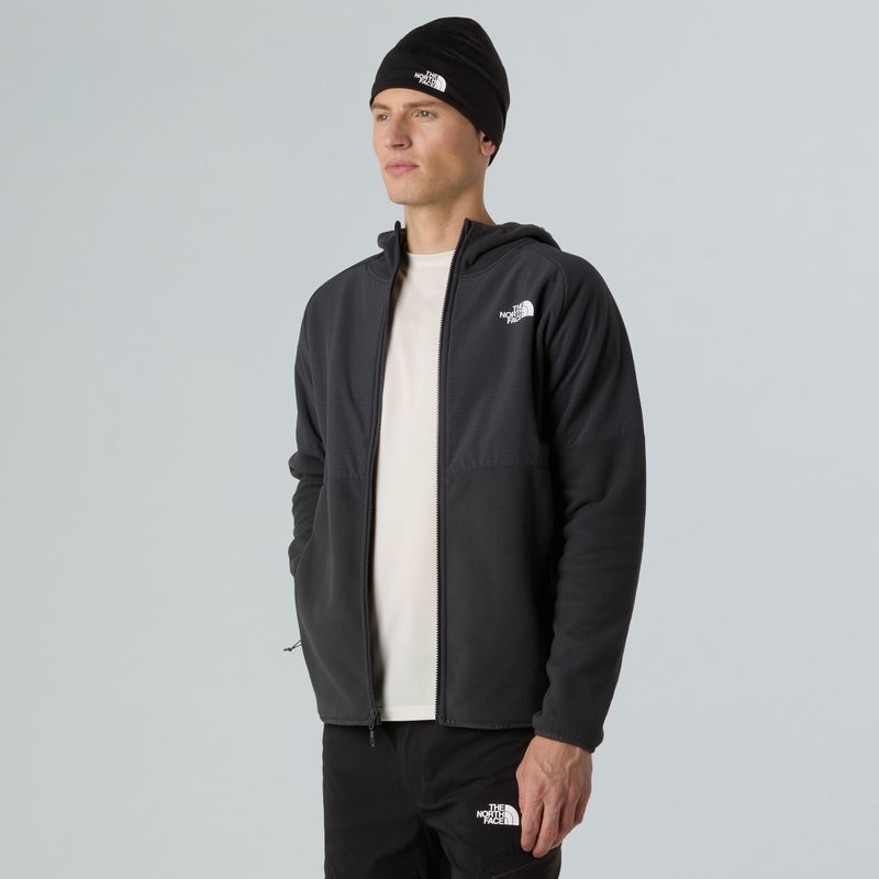 Bluză pentru bărbați The North Face Glacier Heavyweight Full Zip HD asphalt grey/black 4