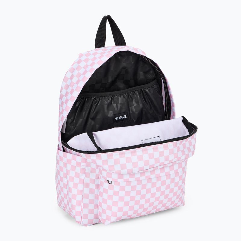 Rucsac de oraș pentru copii Vans Old Skool Grom Check 18 l coral blush 4