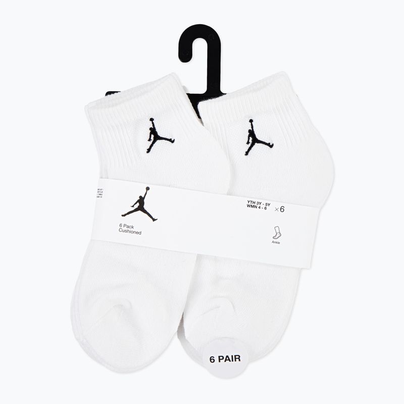 Șosete Nike Jordan Everyday Essentials 6 pack white 3