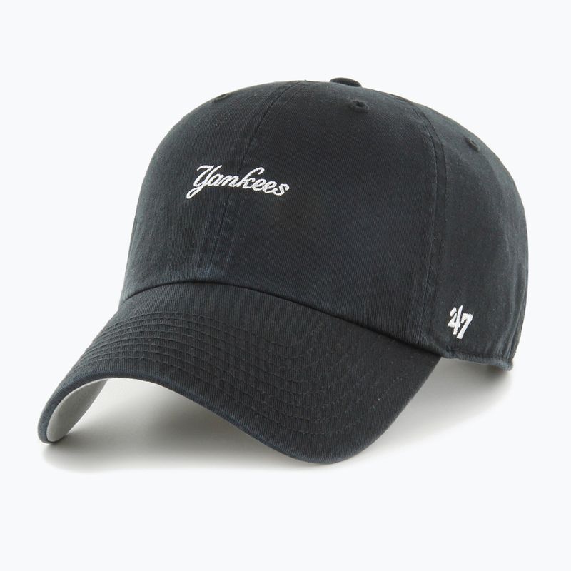 Șapcă 47 Brand MLB New York Yankees Base Runner Script CLEAN UP black