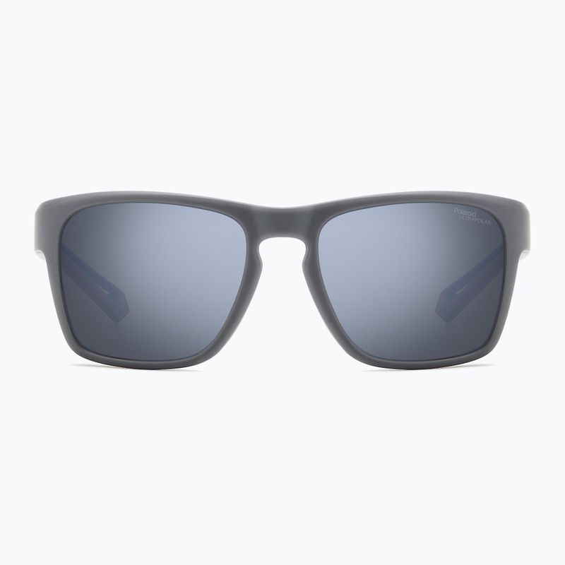Ochelari de soare pentru bărbați Polaroid PLD 7052/S matte grey/silver mirror polarized high contrast 3