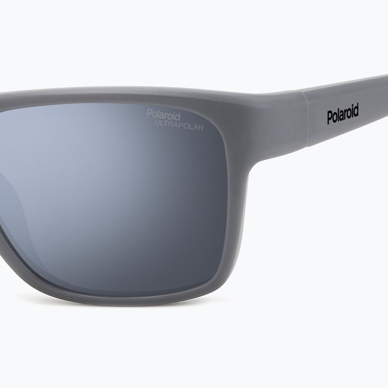 Ochelari de soare pentru bărbați Polaroid PLD 7052/S matte grey/silver mirror polarized high contrast 4