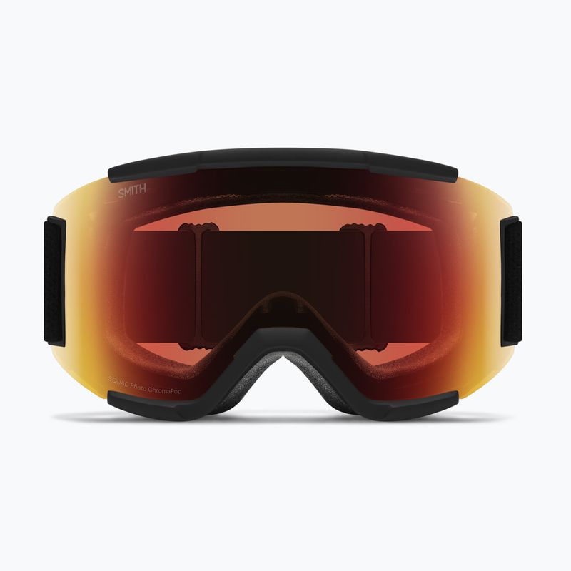 Ochleari de schi Smith Squad black/chromapop pro photochromic red mirror 8