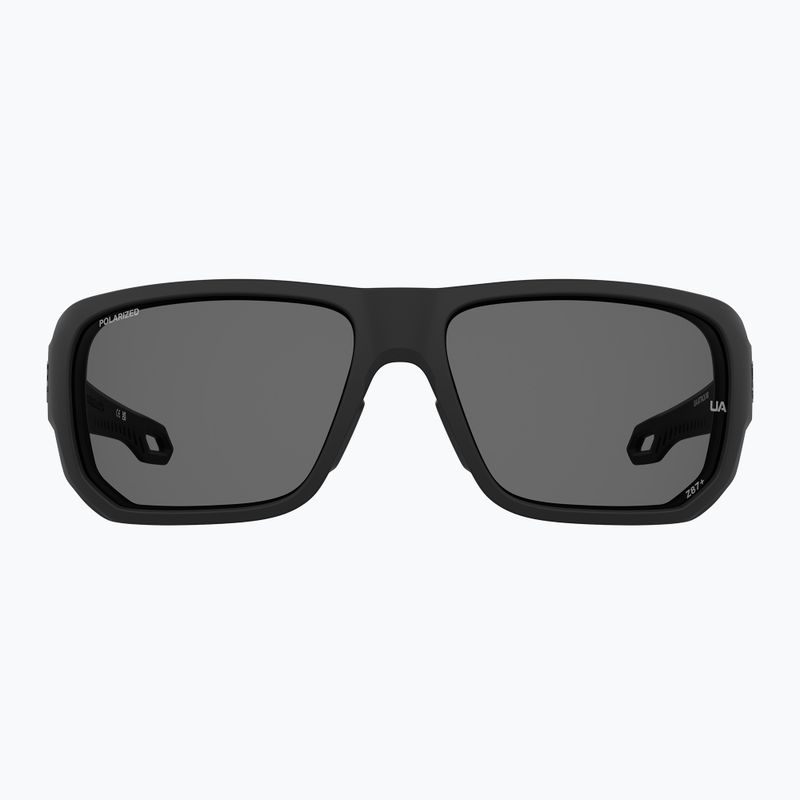 Ochelari de soare pentru bărbați Under Armour Attack MD S3 matte black/grey polarized oleophobic 3