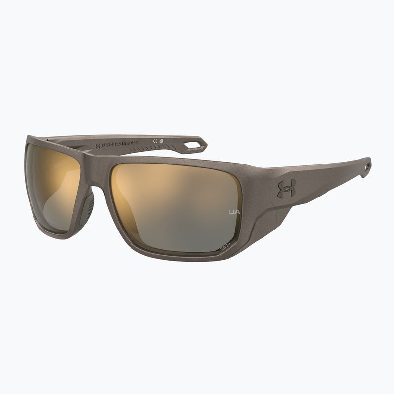 Ochelari de soare pentru bărbați Under Armour Attack MD S3 brwn metlzed/gold mirror oleophobic 2