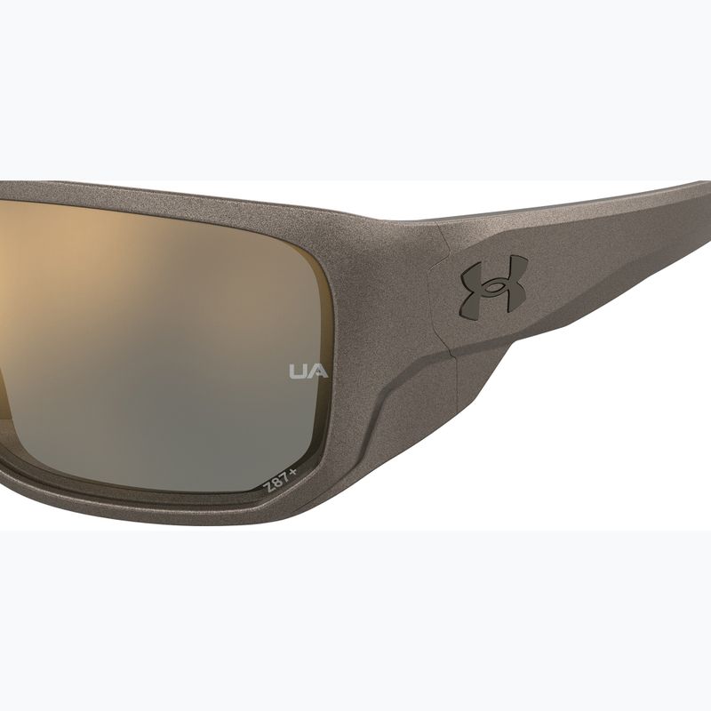 Ochelari de soare pentru bărbați Under Armour Attack MD S3 brwn metlzed/gold mirror oleophobic 7