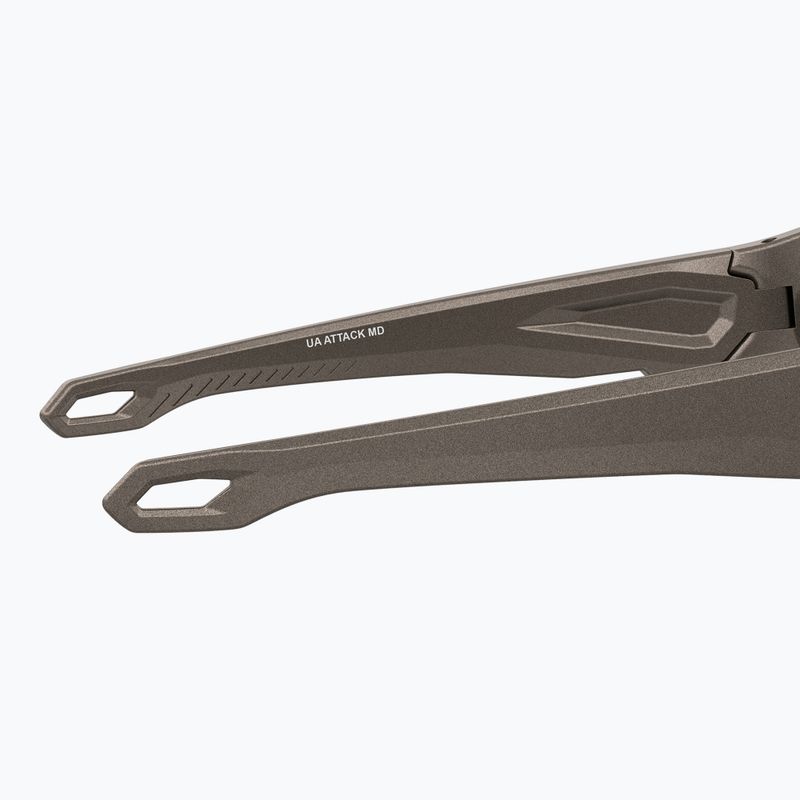 Ochelari de soare pentru bărbați Under Armour Attack MD S3 brwn metlzed/gold mirror oleophobic 8