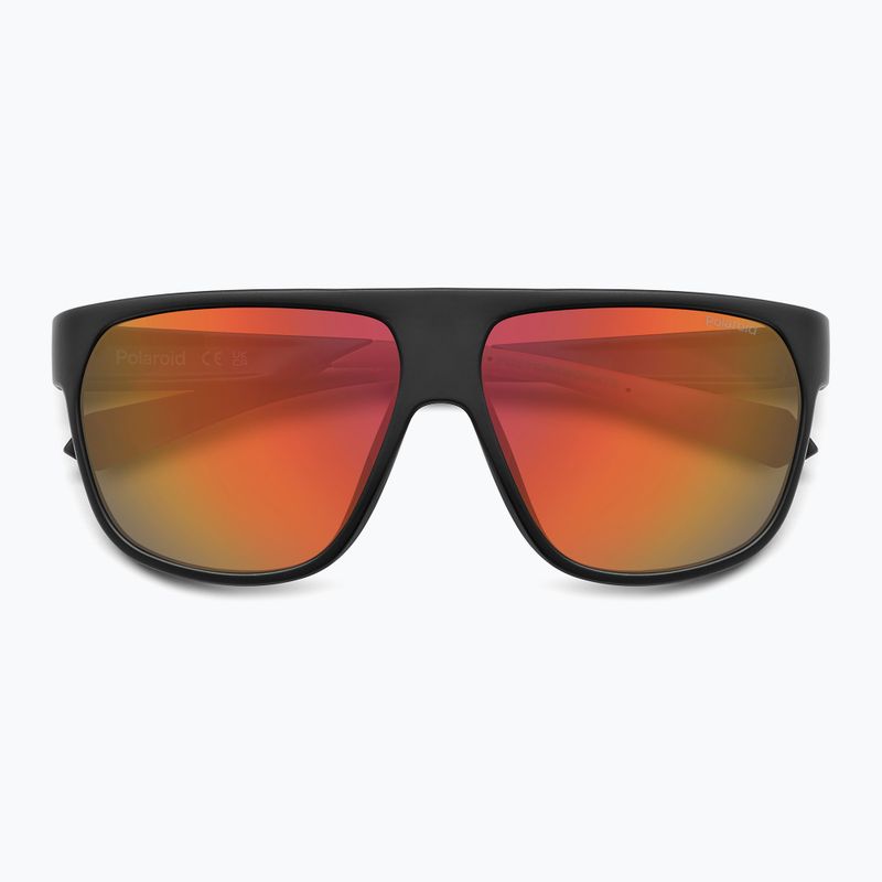 Ochelari de soare pentru bărbați Polaroid PLD 7053/S matte black red/red multilayer polarized 4