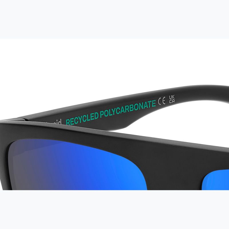 Ochelari de soare pentru bărbați Polaroid PLD 2162/S matte black blue/blue mirror polarized 6