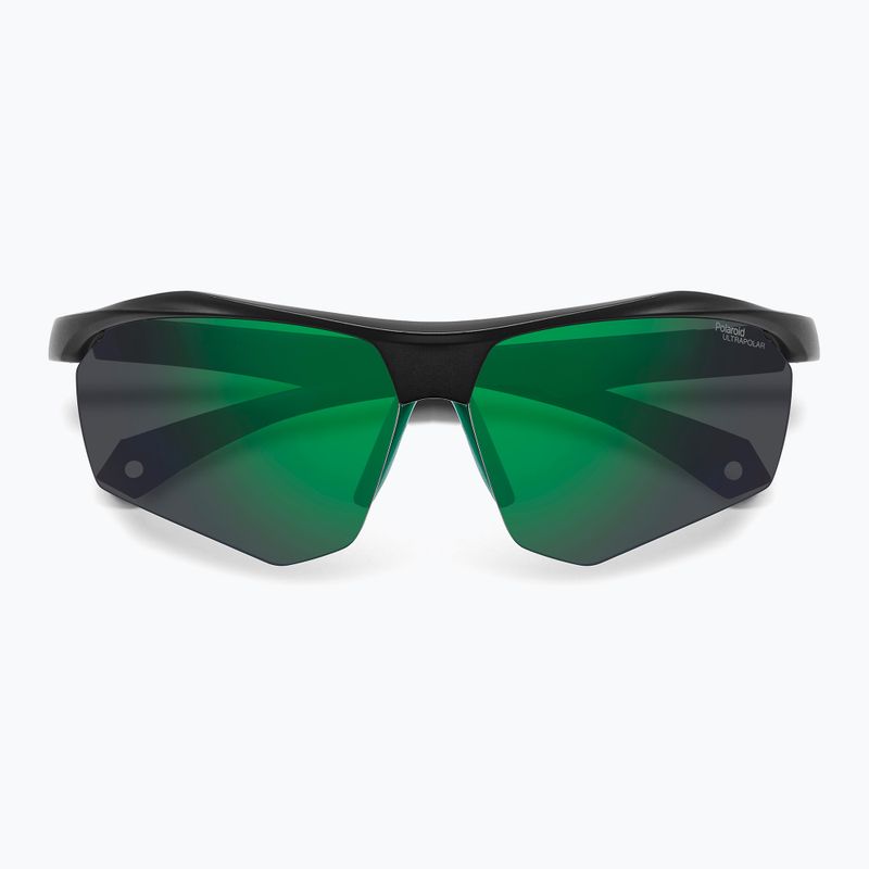 Ochelari de soare pentru bărbați Polaroid PLD 7055/S matte black green/green mirror polarized hc 4