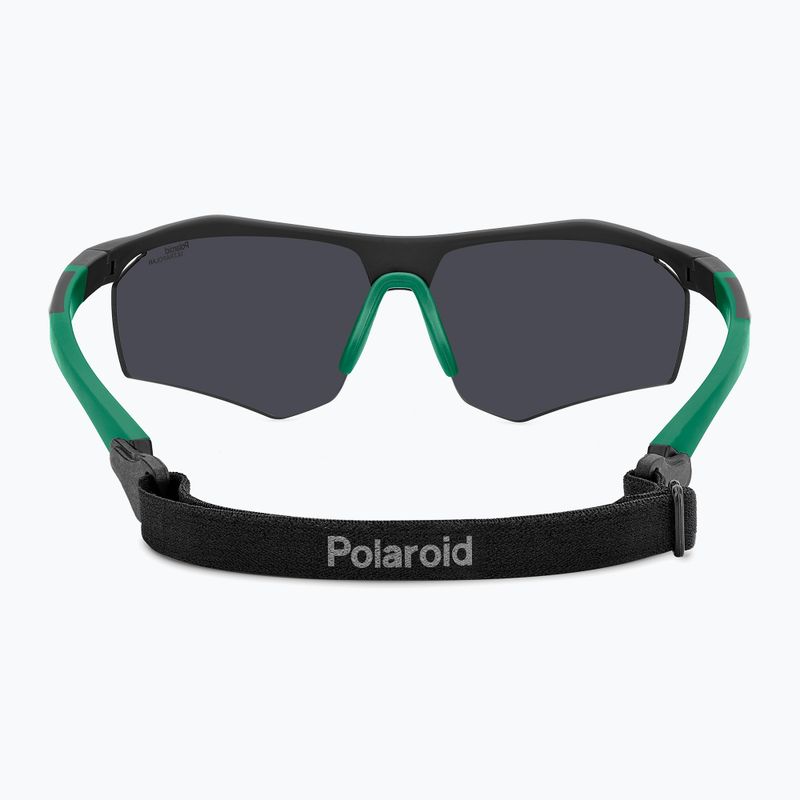 Ochelari de soare pentru bărbați Polaroid PLD 7055/S matte black green/green mirror polarized hc 5