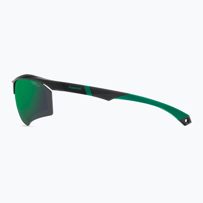 Ochelari de soare pentru bărbați Polaroid PLD 7055/S matte black green/green mirror polarized hc 6