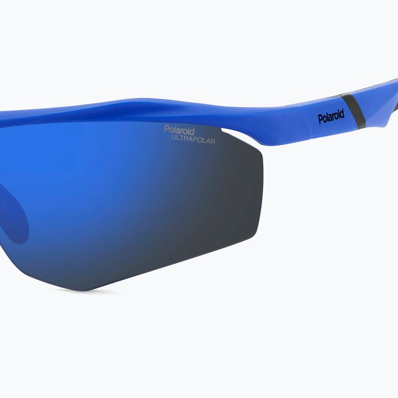 Ochelari de soare Polaroid PLD 7055/S matte blue/blue mirror polarized high contrast 7