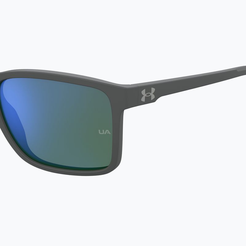 Ochelari de soare Under Armour Hustle XL S3 Matte grey/green multilayer oleophobic 7