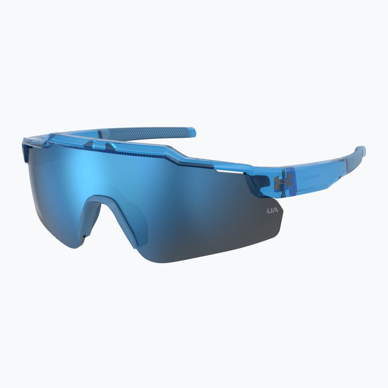 Ochelari de soare pentru copii Under Armour Levelup Jr S3 crystal blue/blue multilayer 2