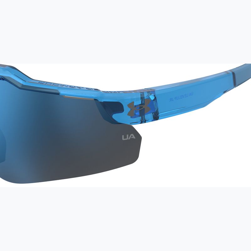Ochelari de soare pentru copii Under Armour Levelup Jr S3 crystal blue/blue multilayer 7