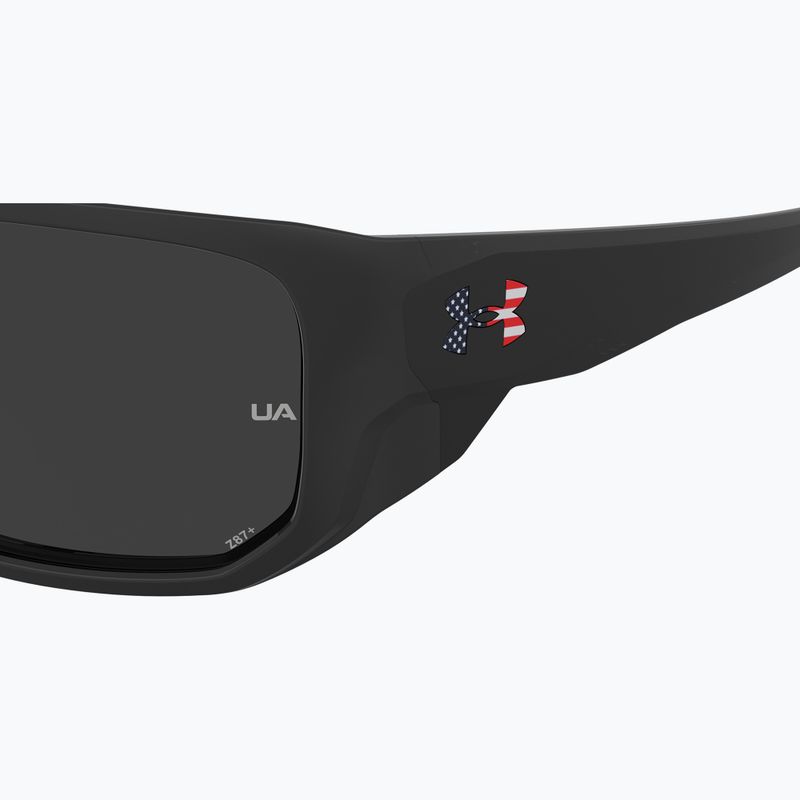 Ochelari de soare pentru bărbați Under Armour Attack 2 black multicolor/grey polarized oleophobic 7