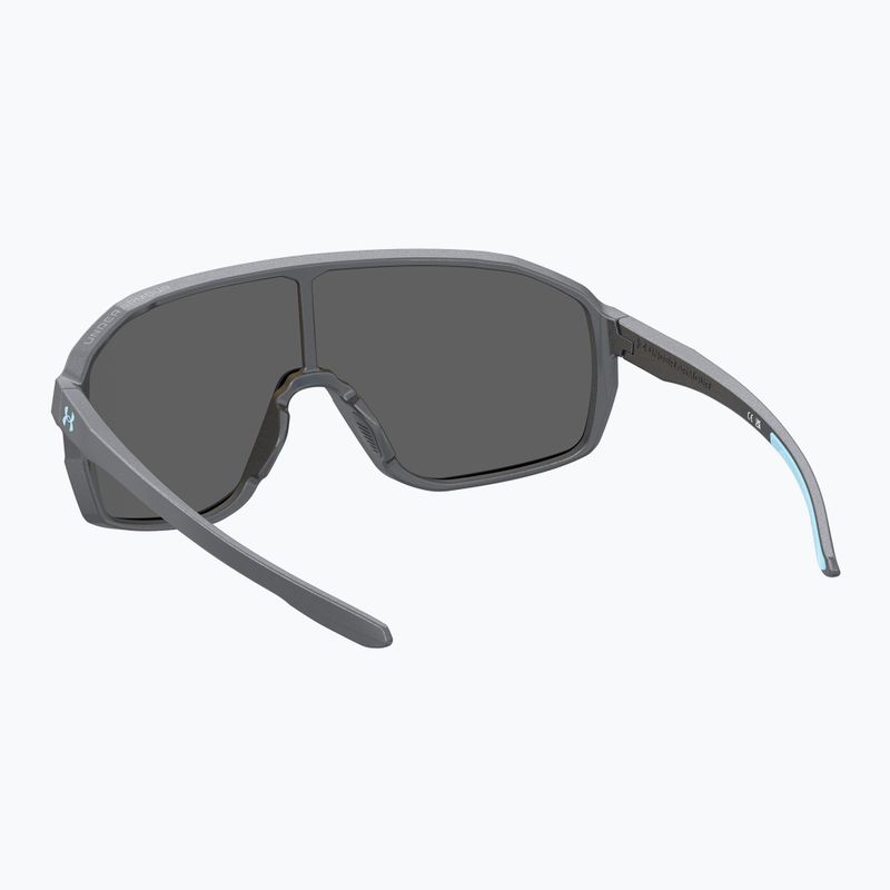 Ochelari de soare pentru copii Under Armour Gameday Jr S3 metalized grey/blue multilayer 6