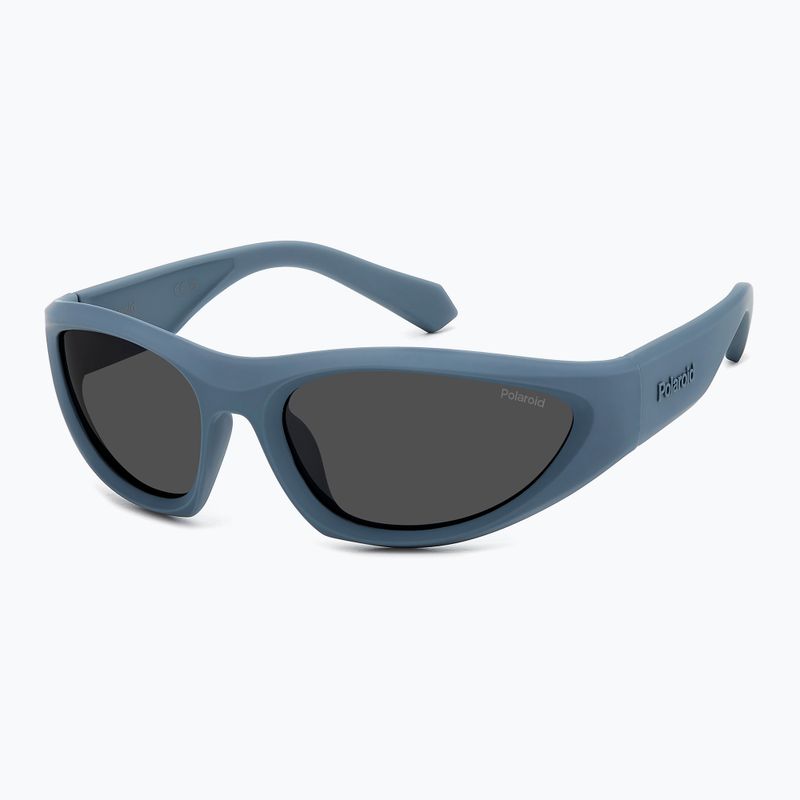 Ochelari de soare polarizați Polaroid PLD 2165/S albastru mat/gri 2