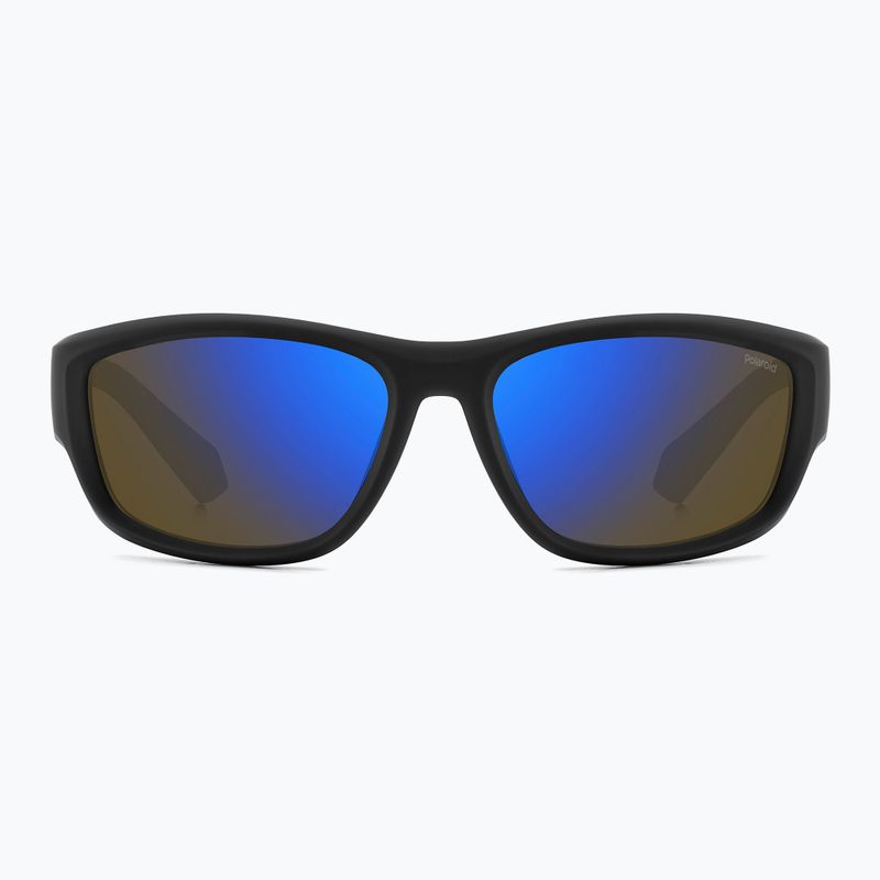 Ochelari de soare bărbați polarizați Polaroid PLD 2166/S negru mat albastru/oglindă albastră 3