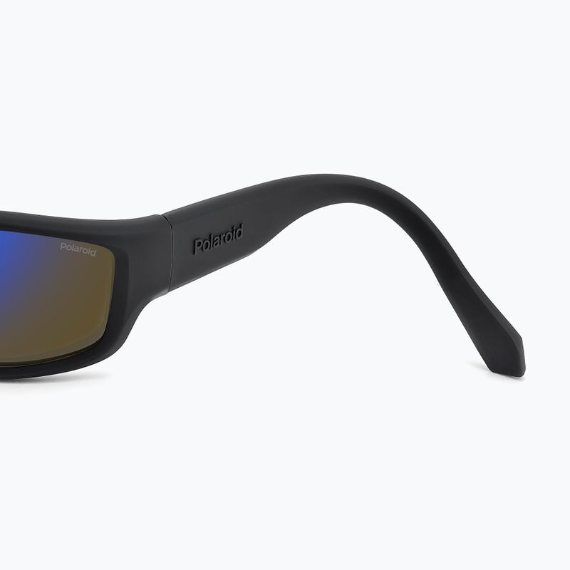 Ochelari de soare bărbați polarizați Polaroid PLD 2166/S negru mat albastru/oglindă albastră 7