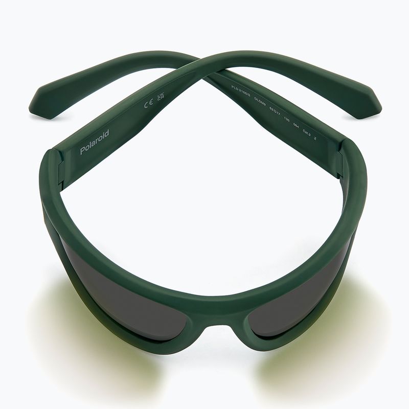 Ochelari de soare polarizați pentru bărbați Polaroid PLD 2166/S mat verde/gri 8