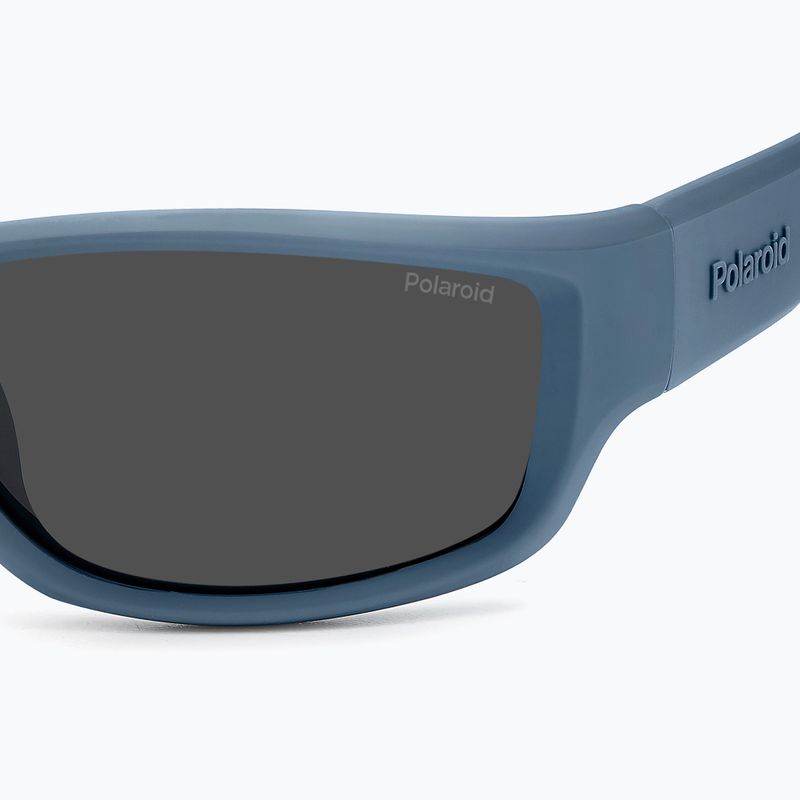 Ochelari de soare polarizați pentru bărbați Polaroid PLD 2166/S mat albastru/gri 7