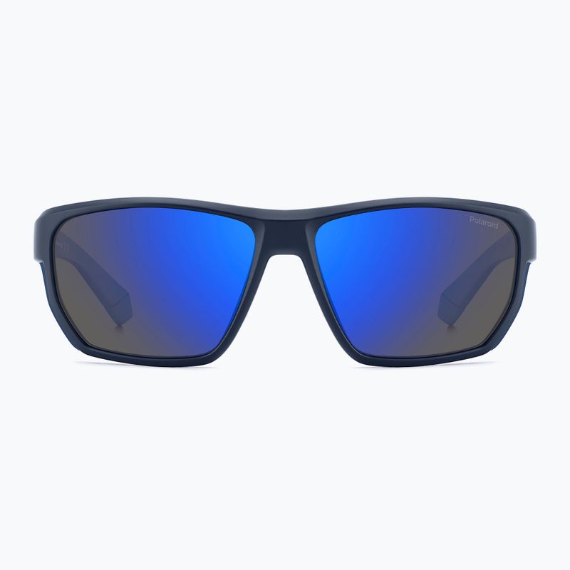 Ochelari de soare pentru bărbați Polaroid PLD 7057/S matte blue/blue mirror polarized 3