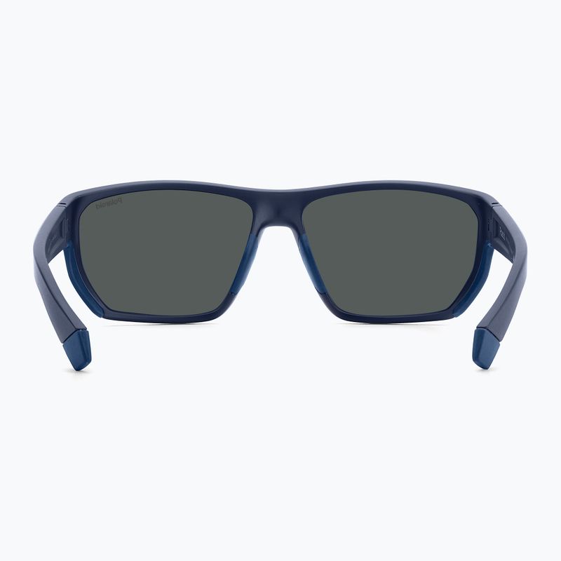 Ochelari de soare pentru bărbați Polaroid PLD 7057/S matte blue/blue mirror polarized 4